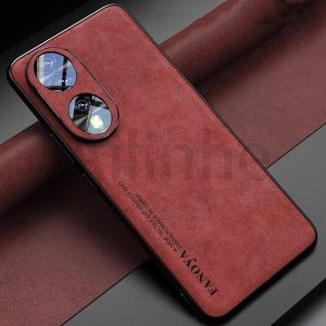For Huawei Honor 90 Lite 90 Pro 90 Case Luxury Lambskin Cortex Matte Soft Silicon All-inclusive Lens Shockproof Protection Phone Back Cover