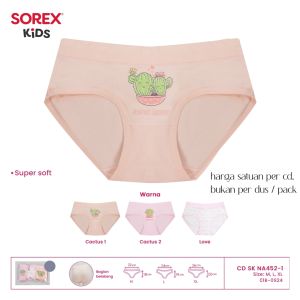 SOREX KIDS GIRL NA 452-1 CACTUS - CD CELANA DALAM ANAK PEREMPUAN