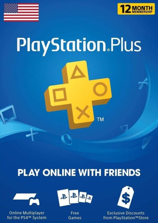 PS Plus Essential US 12 Months Playstation Plus PSN R1 Kaizen Gaming Playstation Plus Membership Service Us Psn Account Activation Code Free Games Each Month Online Gaming With Friends Lazada Lazada P...