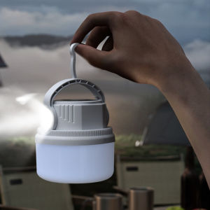 Solar Light Foldable Camping Lantern Rechargeable USB LED Waterproof Emergency Light Portable Outdoor Bulb with 5 Modes