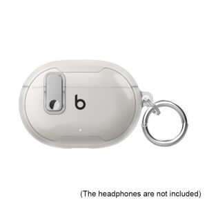 For Beats Studio Buds/ Buds+Earphone Protective Case Earbuds Cover with Buckle Split Design Transparent Color