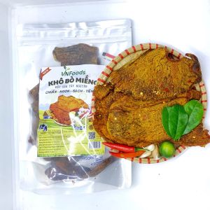 Khô Bò Miếng Tây Nguyên 500Gr Xuất Khẩu 100% Thịt Bò Tươi Đặc Sản Tây Nguyên VNFoods