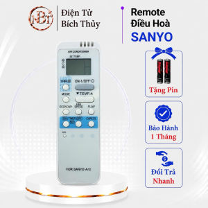Điều khiển điều hoà SANYO Mã 01 RCS-7S2E-G remote máy lạnh SANYO 7S2E - Tặng kèm pin - T&U Remote