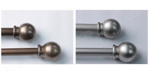 ราวผ้าม่าน ยืดหดได้ยาว 120 ยืดได้ถึง 200 ซม รูปพร้อมหัวขา และอุปกรณ์พร้อมติดตั้ง