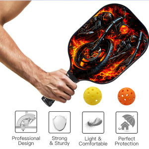 Carbon fiber pickleball  paddles whith durable lightwhite honeycomb paddle Suitable for indoor/outdoor sports pickle racket ID 60625-165445292