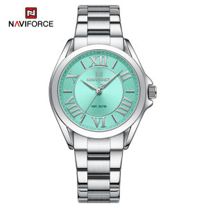Jam tangan wanita Naviforce NF 5037SBE original water proof Stainless Steel