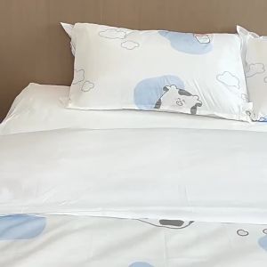 Disposable Travel Bedding Set Portable Disposable Travel Ready Protective Cover Single Use hotels guest rooms business trips holidays and compact travel packing Practical Design