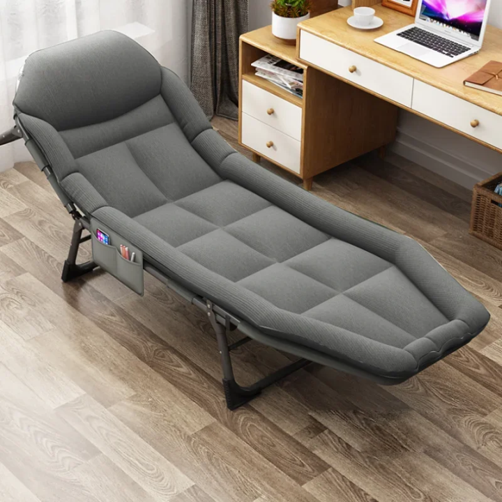 Portable Folding Bed Heavy Duty Simple Reinforced Nap Bed 300KG Load ...
