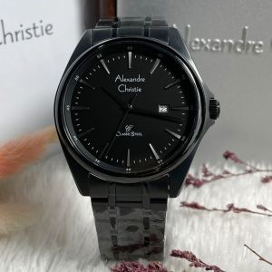 (BISA COD) Jam Tangan Pria Dan Wanita Alexandre Christie AC 8661 AC8661 Original Garansi Resmi 1 Tahun - Stainless Steel