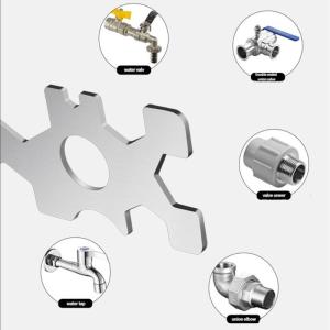 Multifunctional Bathroom Wrench Bend Angle Leveling Wrench Shower Faucet Installation Ruler Distance Measuring Tool