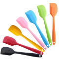 PLT  spatula silikon gagang kayu tahan panas / alat masak sodet sutil. 