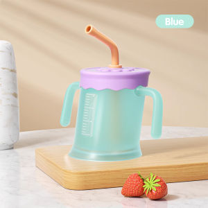 Baby Shine 200ml Straw Training Cup Baby Gelas Minum Anak Sedotan Gelas Susu Bayi Anti Tumpah Anti Pecah