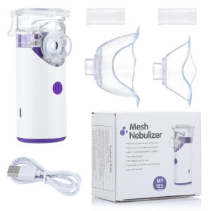 Ultrasonic Mini Nebulizer Rechargeable Mesh Nebulizer Inhaler Spray Adult Kids Asthma Saline Nebuliser
