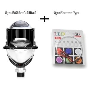 MURAH PROMO COMBO PAKET LENGKAP PROJECTOR BILED 2.5 INCH 100WATT BILED+SHROUD BMW+DEMON+RELAYSET