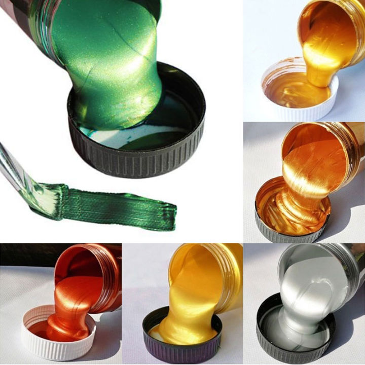 Gold Paint Painted 300ML Gold Colorful Metallic Luster Metal Acrylic