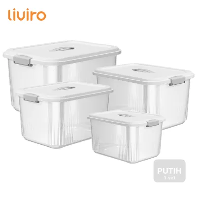 Liviro Container Box Plastik Jumbo Multifungsi Kotak Storage Transparan Berkualitas