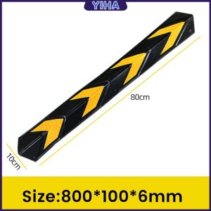 Yiha ยางหุ้มขอบเสาหุ้มมุมเสา สำหรับกันรถชนขอบเสา  แถบสะท้อนแสง Rubber Wall Corner