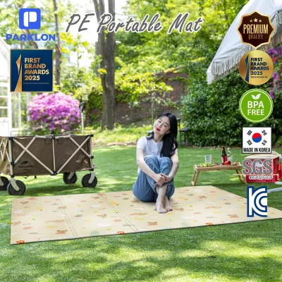 [10 colors] PARKLON PE Portable Mat แผ่นรองคลานเกาหลีรุ่นพับได้ เสื่อแคมป์ปิ้ง เสื่อปิคนิคเกรดพรีเมี่ยม