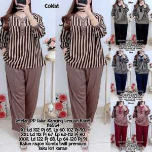 SETELAN WANITA MOTIF SALUR TERBARU BAHAN ADEM HALUS JUMBO