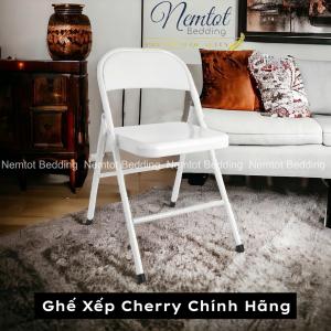 🌈LINK GIAO HỎA TỐC🌈 Ghế Xếp Cherry Đa Năng Sơn Tĩnh Điện Ghế Gấp Gọn Phong Cách Vintage Xuất Khẩu
