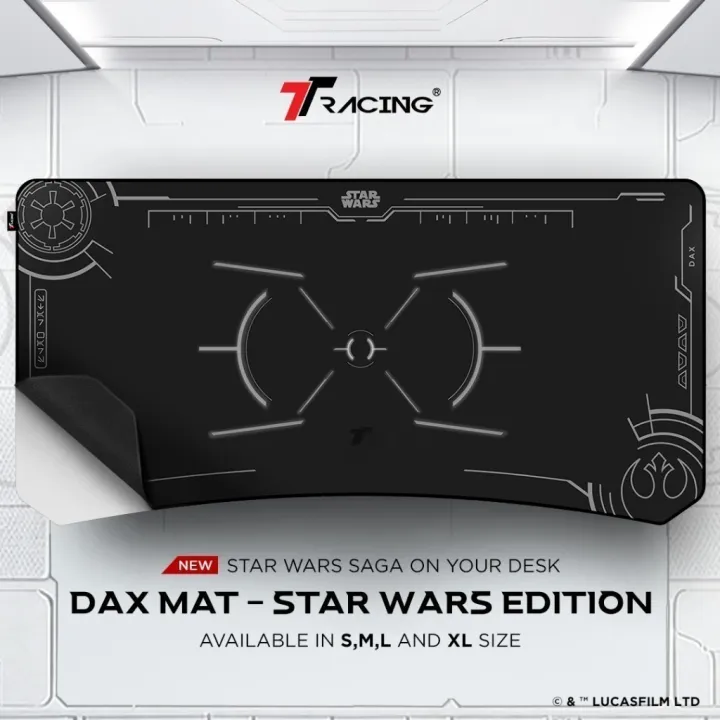 TTRacing DAX Mat Star Wars Edition - PU Leather With Water And Slip Resistant Deluxe Desk Mat Large Mousepad