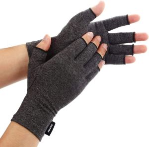 Promax Compression Gloves for Arthritis: Hand and Thumb Support for Women and Men with Carpal Tunnel Rheumatoid and Tendonitis - Fingerless Design