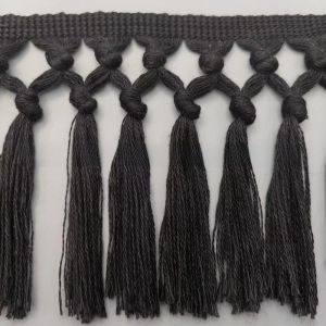 MUMU 1Yard 11cm Wide Tassel Trim Ribbon Cotton Material Boho Style Fringe Trim Ribbon Accessories Braided Fringe Boho Tassel Ribbon For DIY Craft