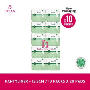 AVAIL FC Premium Quality BIO Sanitary Pad - Panty Liner (15.5cm) x10 Bungkus (20 Pads) [ HALAL CERTIFIED]