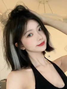 【Pharaoh🎀COD】1 Pcs 50cm Wanita Warna-warni Fashion Potongan Wig Mulus Panjang Rambut Lurus dengan Klip Potongan Rambut Baru Datang