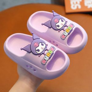 kuromi melody slipper slippers for womens sandals for kids 拖鞋女 室内拖鞋卡通 YOCKY Casual Indoor For Boys Girls Thick Sole Flat Shoes Cinnamoroll Kuromi Summer Beach Slippers Childrens Slipper Women Slippers Flip Flops Bathroom Sliders Shoes