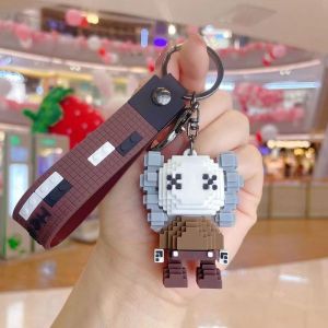 【B228 READY STOCK】Creative Violent Bear Cartoon Key Chain Cute Bear Keychain Colorful Bear Bag Pendant Car Key Rope