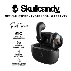 Skullcandy Rail True Wireless In-Ear Earbuds with Multipoint Pairing and IP55 Resistant - 1 year official warranty