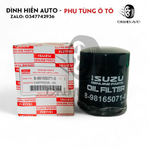 Lọc nhớt sắt xe Isuzu Mux - DMax 4JA1 4JK1 (Mã: 8981650710)