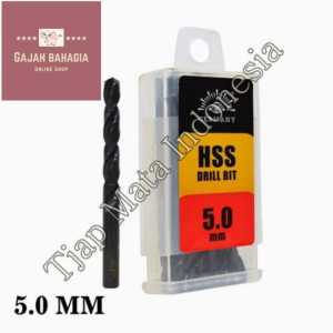 Mata bor besi 5mm HSS Tjap Mata Drill bits 5 MM Cap Mata hss
