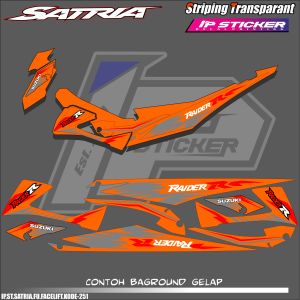 SATRIA FU FACELIFT TIPE S (COD) STIKER STRIPING MOTOR SUZUKI SATRIA FU FACELIFT TIPE S - STIKER LIST GRAFIK SIMPLE WARNA VARIASI DESAIN RACING HOLOGRAM DAN TRANSPARAN BISA COD IP.KODE-251