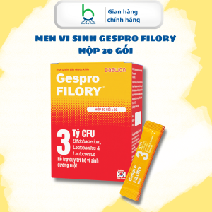 Men Vi Sinh Gespro Filory Bổ Sung Lợi Khuẩn Hỗ Trợ Tiêu Hóa Tăng Cường Sức Đề Kháng - 30 gói