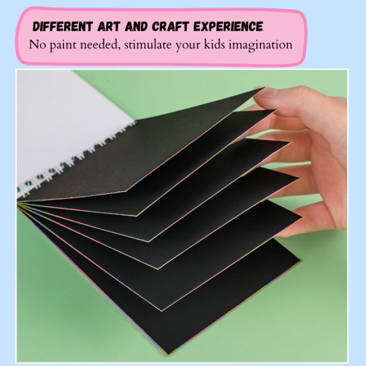 Scratch Note Book Art Paper Rainbow Mini Notes Sketch Drawing Pad for ...