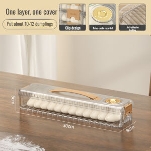 Food Box Food Grade Material Anti-drip Dumpling Crisper Snap Closure Tightly Lightweight Easy to Clean