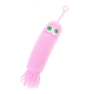 Lovely Luminous Caterpillars Toy Lighting Air-Filled Squeeze Toy Stress Relief Toy Present Color Random