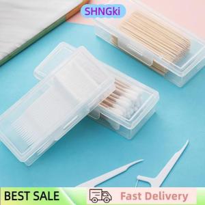 SHNGki Portable Travel Medicine Box Cotton Swab Holder Case Detal Floss Jewelry Organizer Container Dust-proof Jewelry Accessories Box