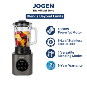 JOGEN BL 5130 Digital Glass Blender 1000W 1.5L Ice Crushing Blender for Smoothie Juice & Chili