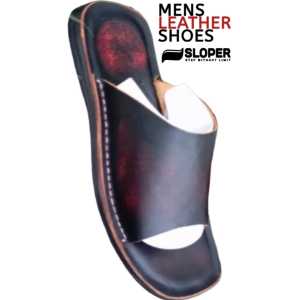 SLOPER Sandal Slop Pria Kulit
