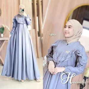 Priskila Cell HEENAFA DRESS BL TOYOBO LD 110 CM PB 138 CM Dress Wanita Kondangan Elegan Gamis Wanita Remaja Tren 2023 Ootd Hijab Gamis Wanita Terbaru 2023 Kekinian Baju Wanita Dress Panjang Dress Wanita Untuk Ulang Tahun