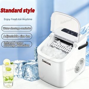 Self Cleaning Portable Ice Maker Machine 6 Mins Quick Bullet Ice Automatic Ice Making Countertop Mini Ice Machine For Home Office Bar