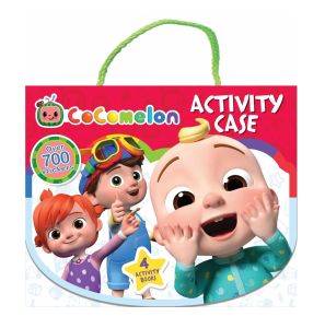 CoComelon Activity Case Gift Set with 4 Colouring & Activity Books & 700 Stickers for Kids