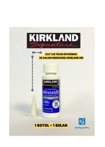 KIRKLAND ORIGINAL TOPICAL MINOX 5% FOR HAIR & BEARD