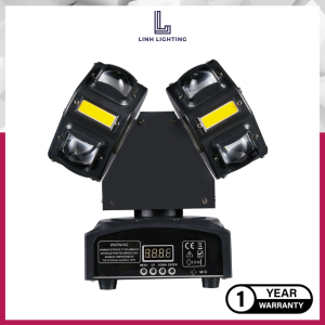 Đèn Moving 2 Đầu Đảo Xoay 3IN1 Cảm Biến Theo Nhạc Dùng Cho Sân Khấu Phòng KTV Phòng Bay Bar Lounge…