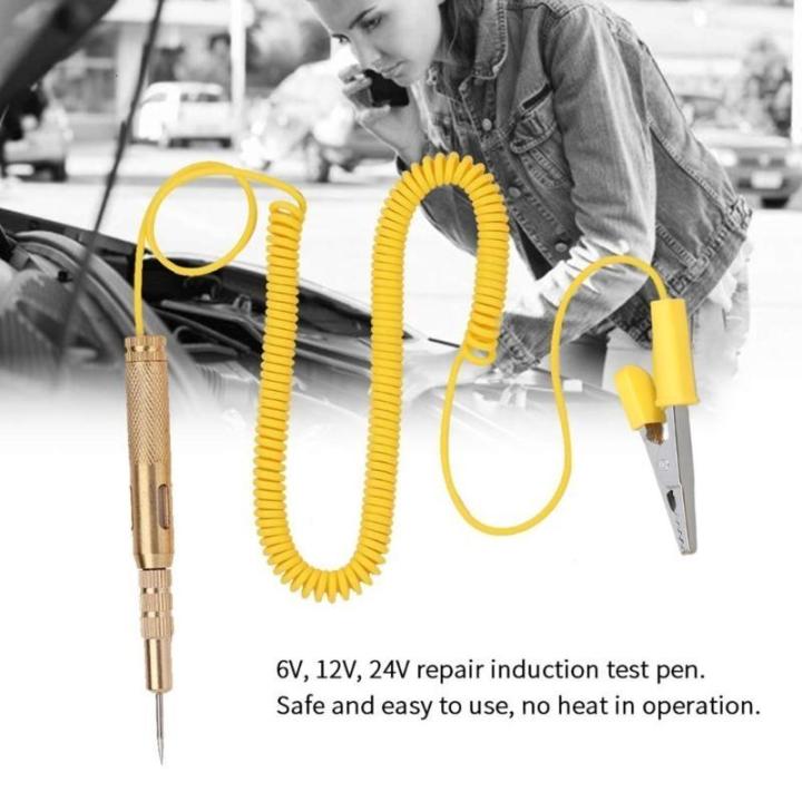 Heavy Duty Automobile Circuit Tester,6-24V Test Light with Alligators ...