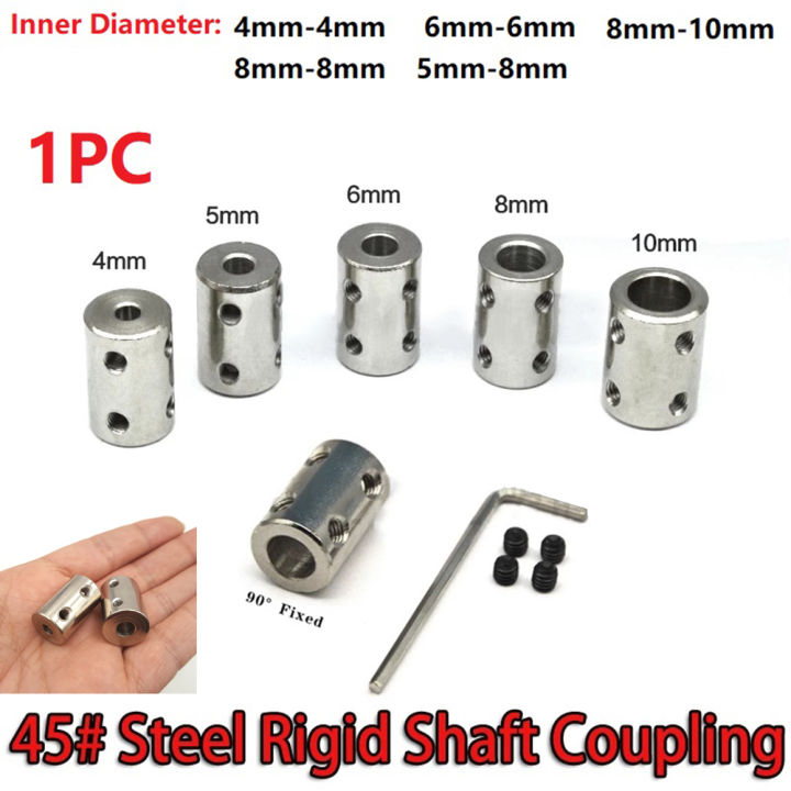 Lot De 4 Accouplements Rigides Pour Arbres 5mm - Longueur 22mm, Diamètre 14mm - Marque Uxcell