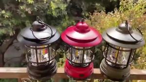 Borong Rechargeable Camping Lantern Portable LED Camping Light USB Adjustable Lightweight Classic Camping Lamp 露营灯
